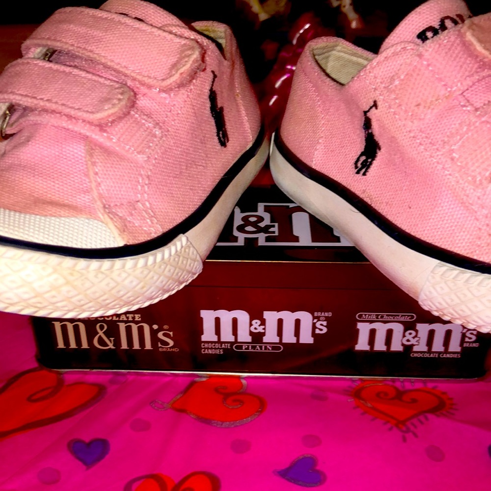 pink Plolo  little girls shoes size 7
